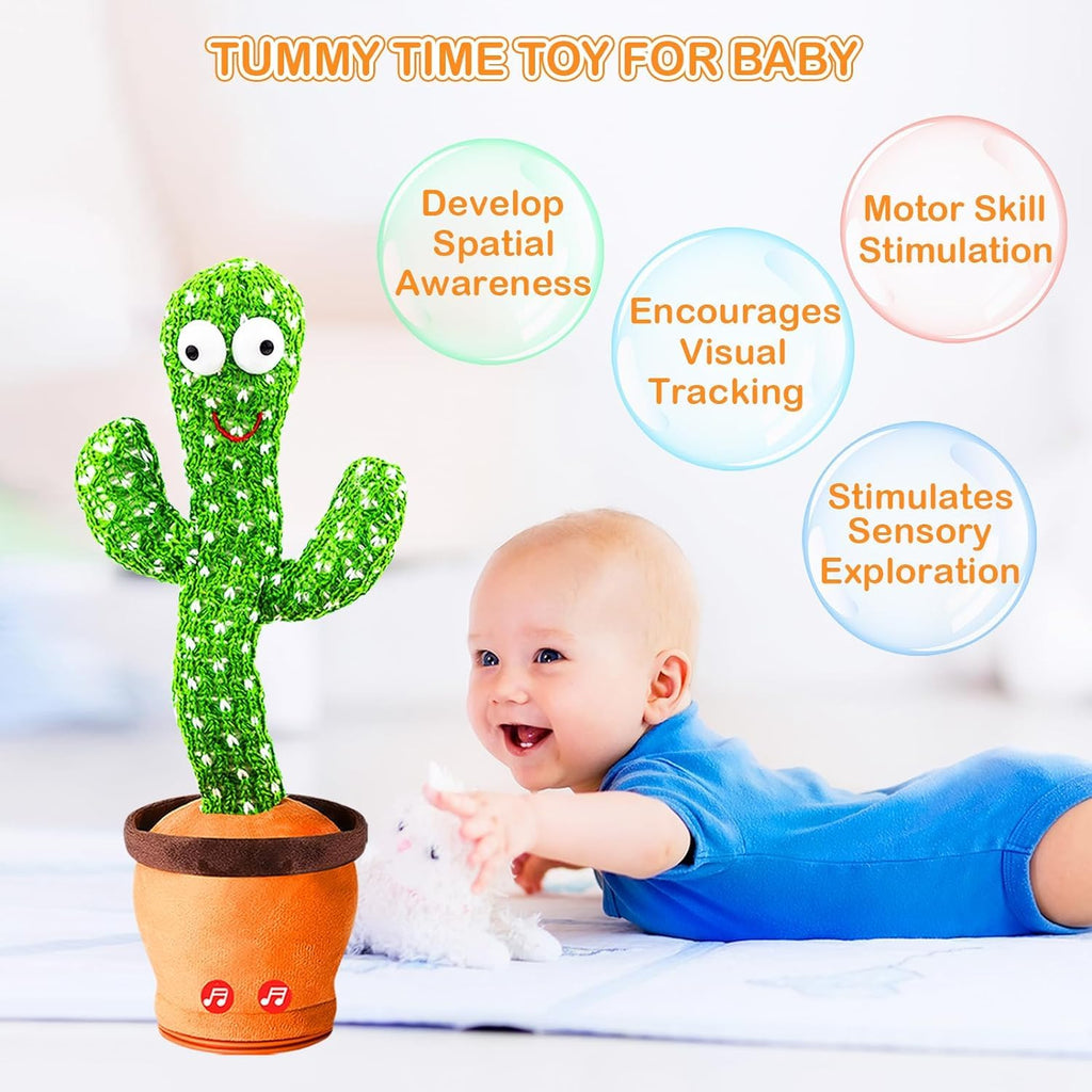 Dancing Cactus Toy for Kids | Musical Toy with Colourful Lights | Funny Education Toys | Playing Home Decor | Baby Voice Recording