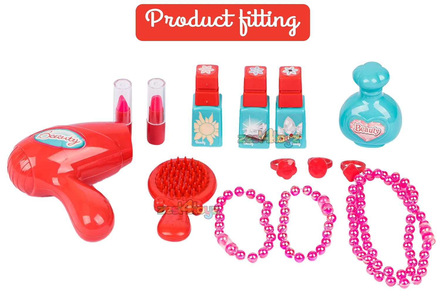 Plastic 3-in-1 Portable Pretend Role Play Set Toy for Boys and Girls (Beauty Play Set)