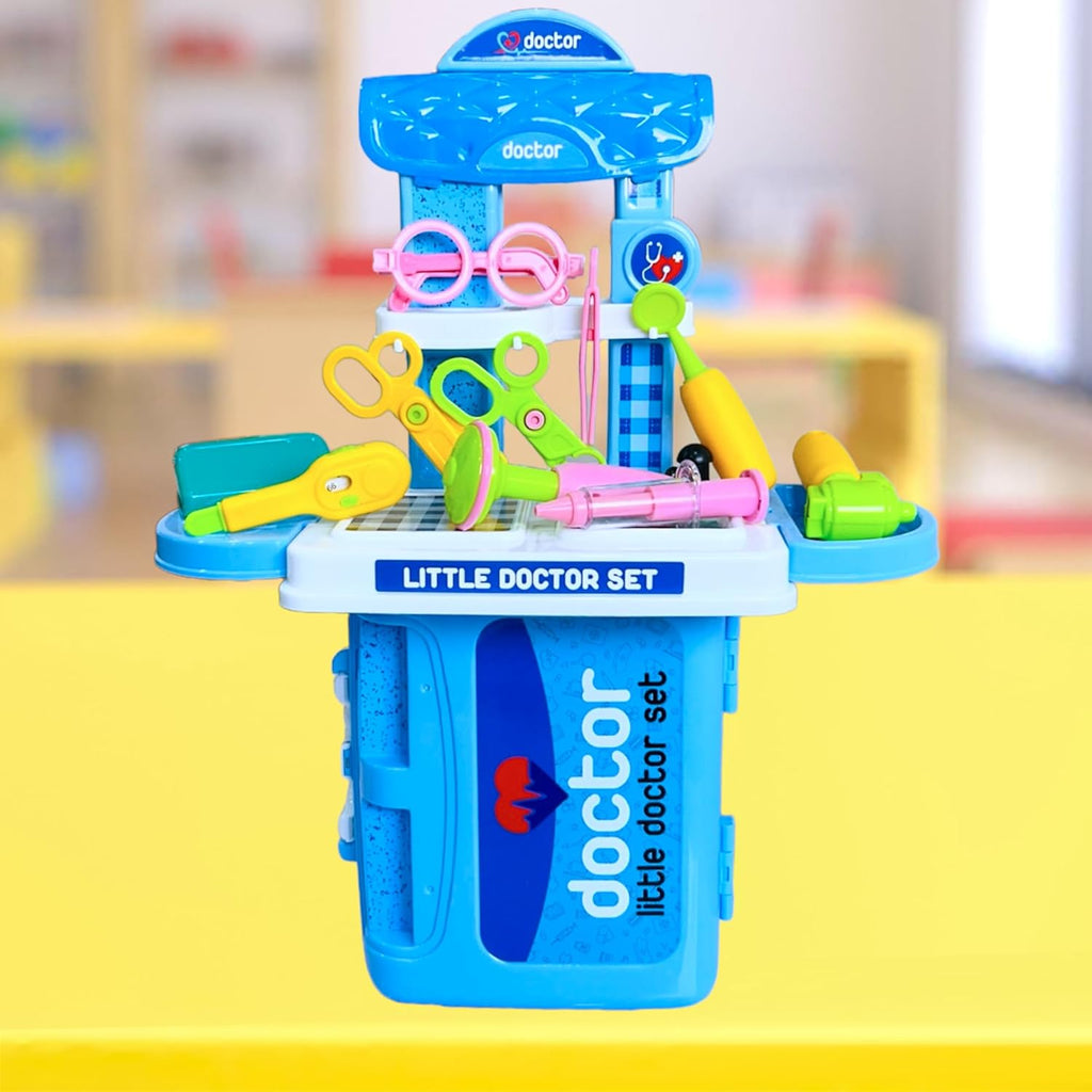 3-in-1 Portable Pretend Play Doctor Set Toy for Boys and Girls