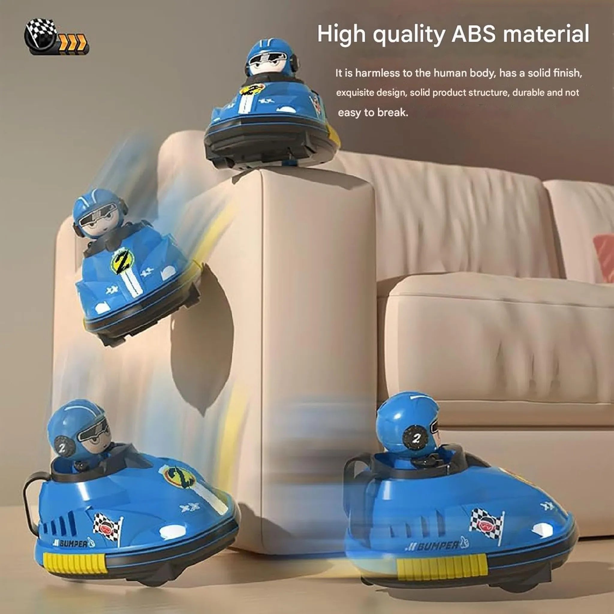 RC Battle Bumper Car Toy for Children, Remote Control, Set of 2, 360ï¿½ Rotation, LED Included, Parent-Child Competition, Assorted