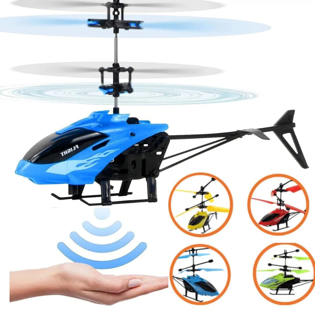 Remote Control Helicopter Toy Hand Sensor USB Charging Exceed Infrared Induction Flight Gravity with 3D Lights for Kids RC Helicopter for Indoor and Outdoor(Multicolor)